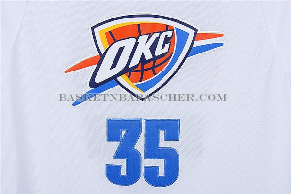 Maillot Manche Courte Oklahoma City Thunder Durant Blanc